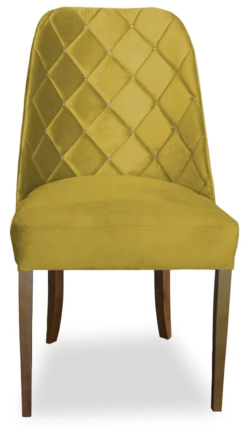 Cadeira de Jantar Dublin Suede Amarelo