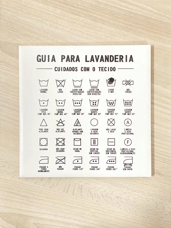 Azulejo Guia para Lavanderia