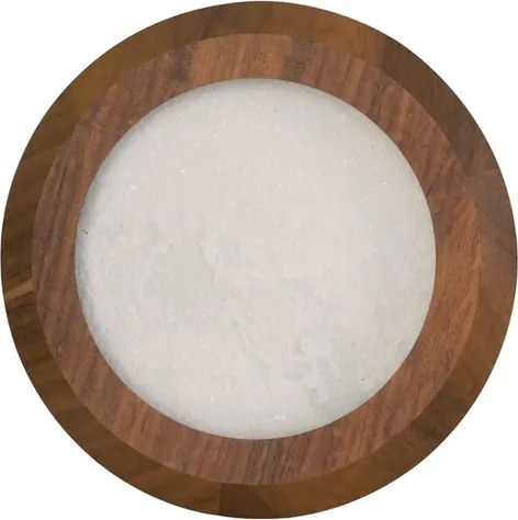 Arandela Led Cristal E Madeira 29W 3000K Petra - IMBUIA