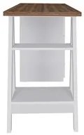 Escrivaninha Cavalete 5 Gavetas Mobile Spirit Branco/Nogal - Artany