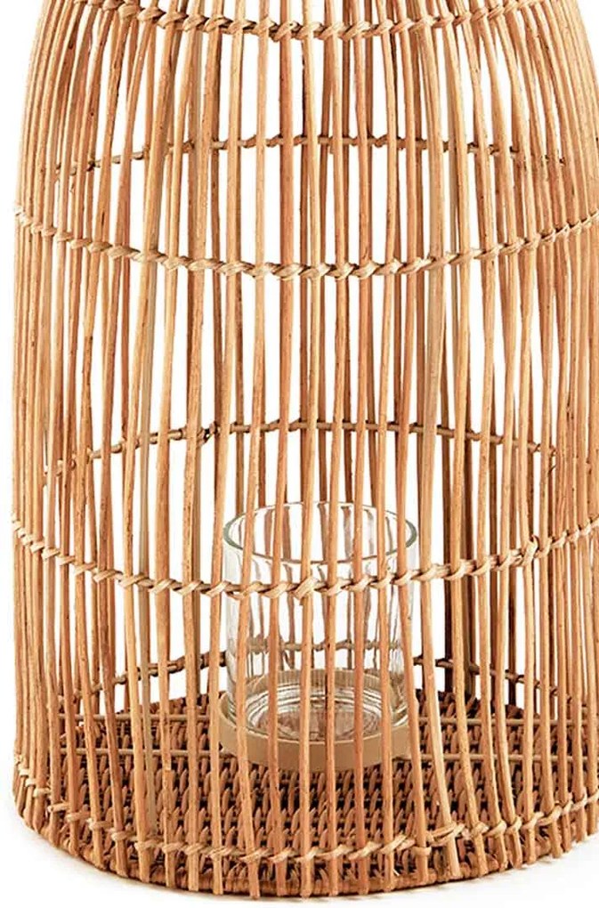 Lanterna Decorativa Em Rattan 50x30 Cm - D'Rossi