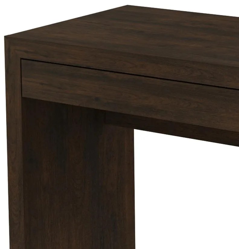 Escrivaninha Mesa Escritório Home Office 1 Gaveta Rústico