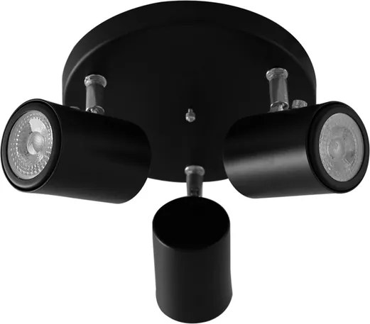 Spot Sobrepor Aluminio Preto 12Cmx4cm
