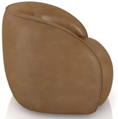 Sofá 3 Lugares Orgânico 240cm e Poltrona Zion Z32 Sintético Caramelo -