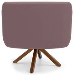 Poltrona Decorativa Giratória Base Giromad Madeira Jade Veludo C-305 R