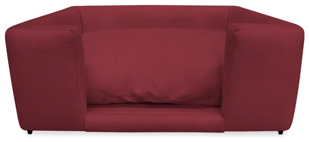 Caminha Cão Cama Pet Lili P/ Cães e Gatos Almofada Lavável Suede Cores - Bordô