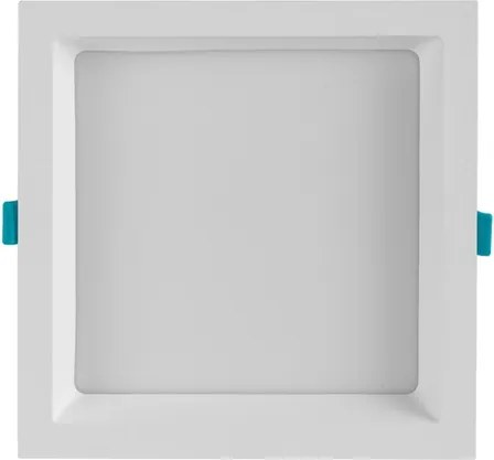 Plafon Led Embutir Quadrado Branco 17W 120 Deep - LED BRANCO QUENTE (3000K)