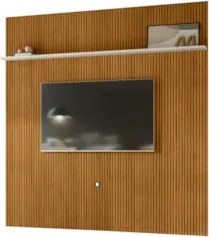 Painel Para TV 75 Polegadas 238cm André Z10 Off/Cinamomo - Mpozenato