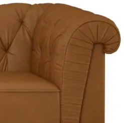 Sofá 2 Lugares Sala de Estar 190cm Otto Z32 Sintético Marrom - Mpozena