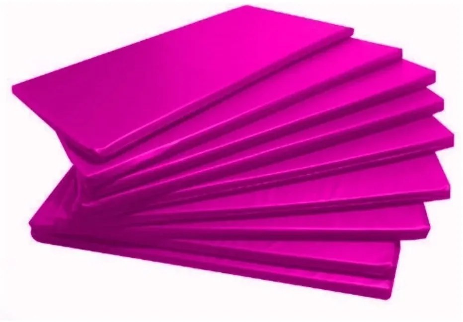 Kit 5 Colchonete Academia Espuma D33 Impermeável 100X60X3 (Rosa)