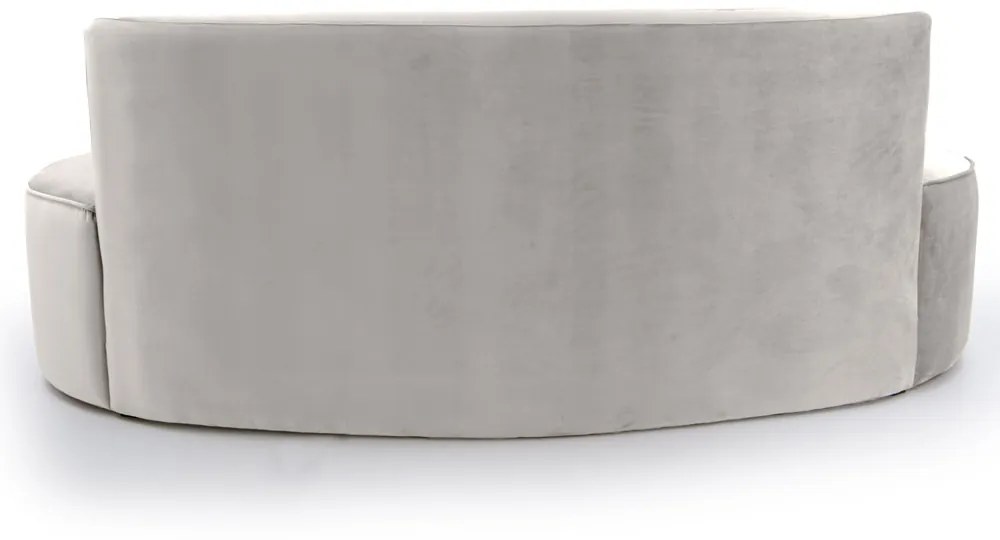 Sofá 4 Lugares Porto D07 230cm para Sala Living Veludo Creme - D'Rossi