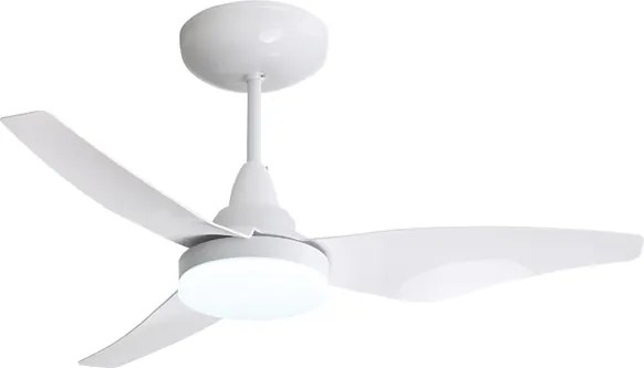 Ventilador De Teto Led Termoplastico Branco 14W Mestre