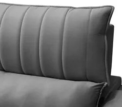 Sofá Retrátil 4 Lugares com Porta Copo 280cm Andes F05 Veludo Cinza -