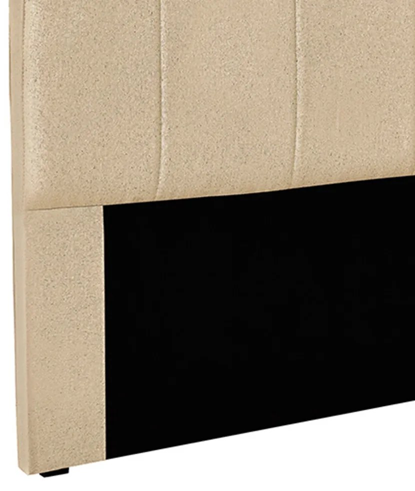 Cabeceira Cama Box King 195 cm Arizona Linho S04 - D'Rossi - Dourado