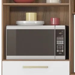 Kit Cozinha Compacta 6 Portas 2 Gavetas Harmonia D02 Amendola/Branco -