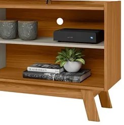 Rack Bancada de TV 65 Polegadas Arum L06 Nature/Off White - Mpozenato