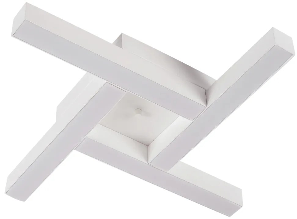 Plafon Dora 42,5X42,5Cm Led 24,4W Bivolt | Usina 19265/42 (OC-M Ocre Metálico, 4000k)