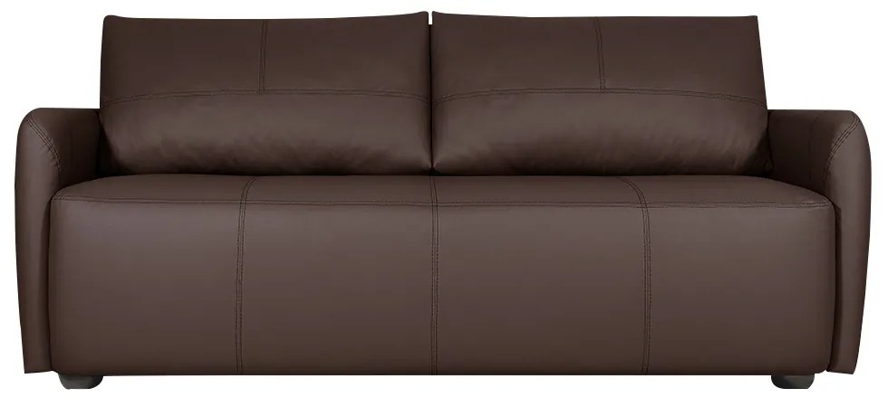 Sofá Decorativo Sala de Estar Lily 3 Lugares 200cm Couro Café G34 - Gran Belo