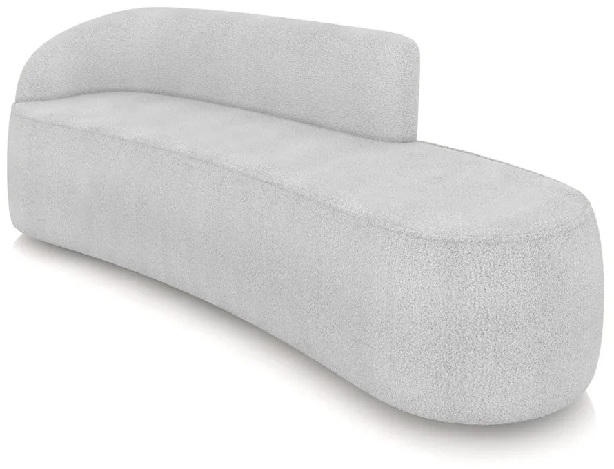 Sofá 4 Lugares Orgânico 220 cm Morgan Bouclê - Verde - Cinza