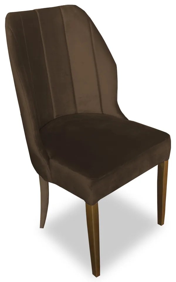 Kit 6 Cadeiras De Jantar Safira Suede Marrom