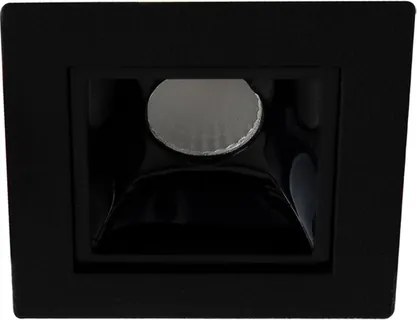 Plafon Led De Embutir Quadrado 3W 34 2700K Picco - PRETO