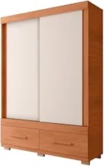 Guarda Roupa Solteiro 137cm Com 2 Portas Darius Freijó/Off C01 - Mpoze