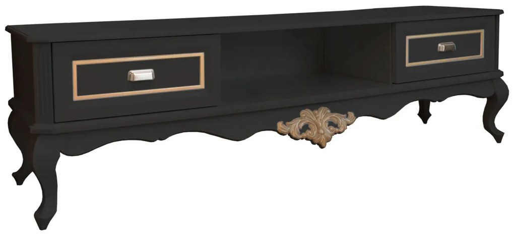 Rack Lavanda 2m - Preto com Dourado Soléil  Kleiner