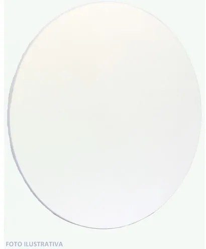 Tampo de Madeira Branco 70 CM Redondo - 25094 Sun House