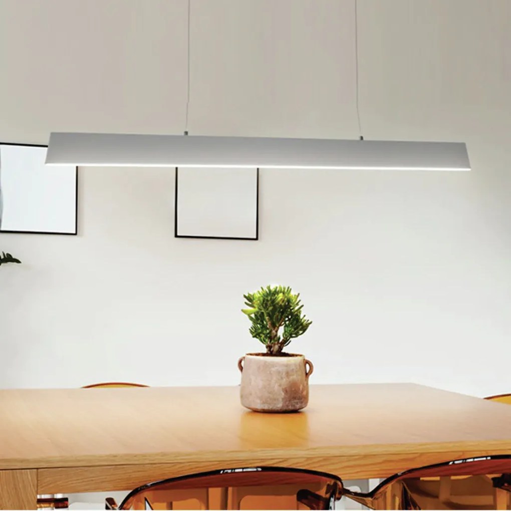 Pendente Matrix 30W Led 4000K Ip20 Preto Bivolt 118,5X150Cm | Opus Dn... (Preto)