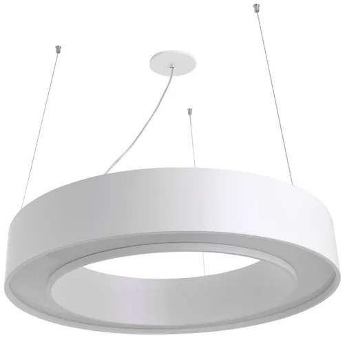 Pendente Led Madeira Acrilico Branco Furta Cor 42W 2700K