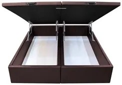 Base Box Baú para Cama Casal King 192x203cm Bipartido Liz S05 Sintétic