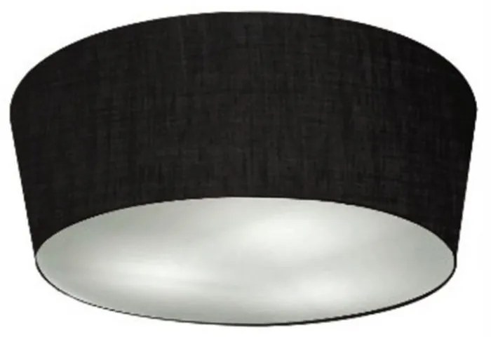 Plafon Cone Md-3003 Cúpula em Tecido 12/40x35cm Preto - Bivolt
