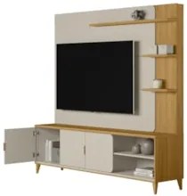 Estante Painel Para TV 70 Pol 200cm Apollo Tauari/Off L06 - Mpozenato