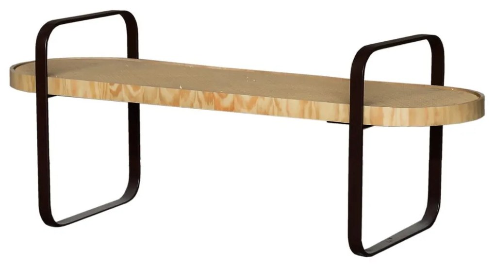Mesa de Centro Vicenzo - Mel Pinus c/Detalhes Preto