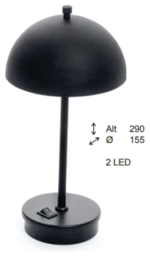 Abajur Freedon Cúpula Indireta Ø15,5X29Cm 1Xled 0,5W 3000K - Old Artis... (ROSE FOSCO, 220V)