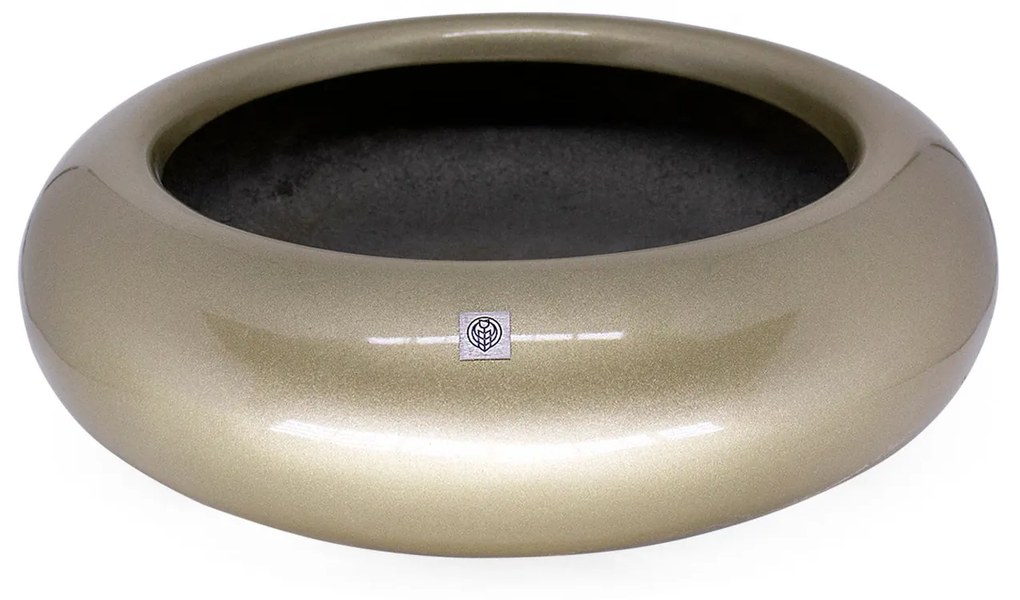 Bacia Decorativa Redondo Ouro Velho M 13X40 cm - D'Rossi
