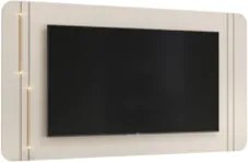 Painel Para TV 75 Pol 241cm Suspenso Ariane D04 Off/Dourado - Mpozenat