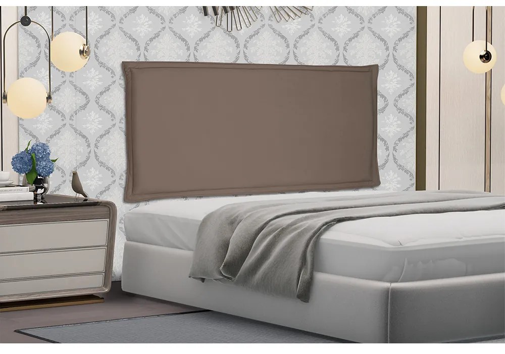 Cabeceira Painel Garden Para Cama Box Casal 140 cm Suede - D'Rossi - Caramelo