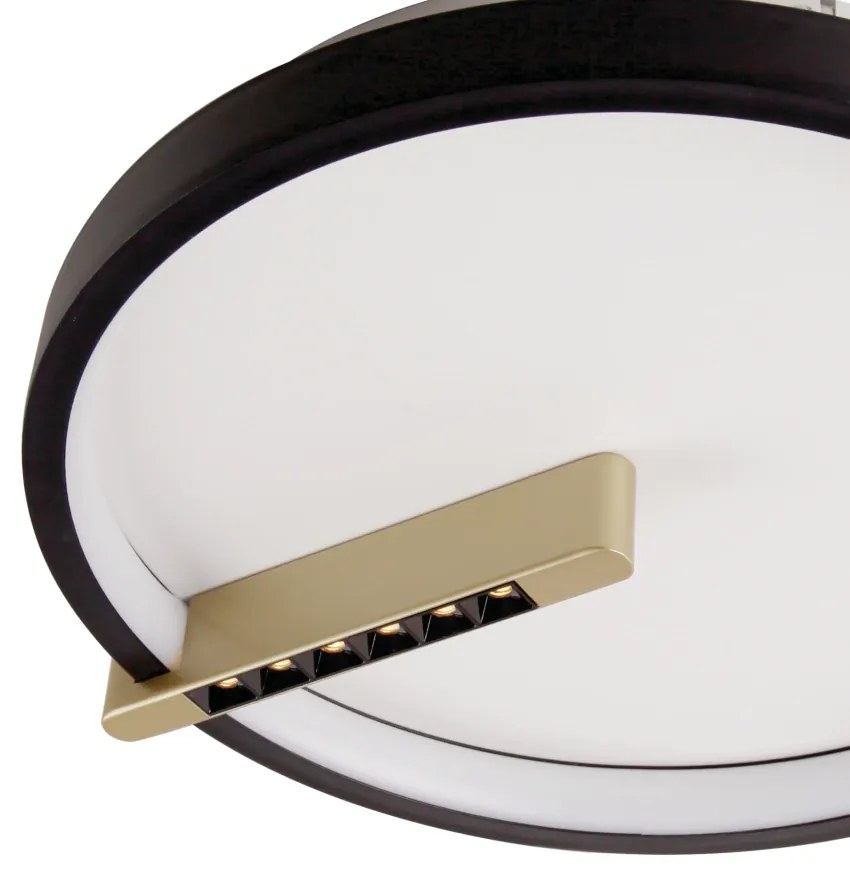 Plafon Byte Ø38,5X7,5Cm Redondo Led 46W 3000K Bivolt Alumínio E Acríli...