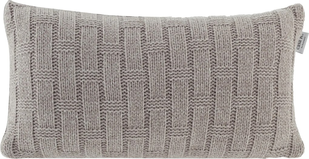 Almofada Kacyumara Tricot Mousse Treliça 45x45 Joy Linho