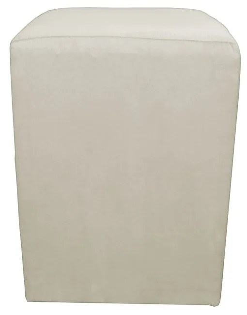 Puff Decorativo Dado 32 x 32 cm Suede Bege