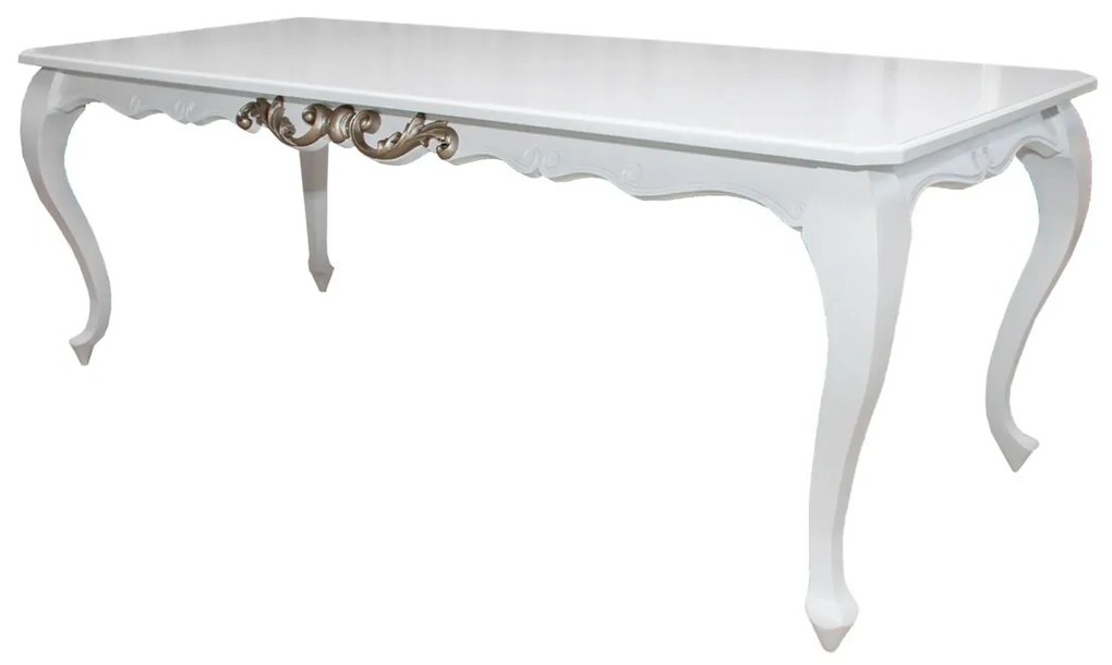 Mesa de Jantar Lavanda - Branco com Fendi Lumiére Provençal Kleiner