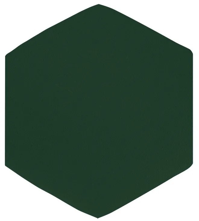 Puff Aramado Hexágono Decorativo Industrial Preto com Suede D03 - D'Rossi - Verde