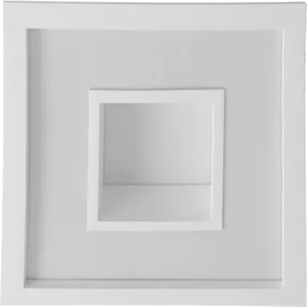Plafon Led De Embutir Quadrado Branco 16,8w 3000k New Chess