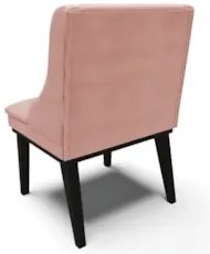 Cadeira Estofada Sala de Jantar Base Madeira Kit 8 Preto Lia Veludo Ro