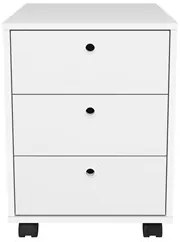 Conjunto Escritório Home Office 4 Peças Nil A06 Branco - Mpozenato