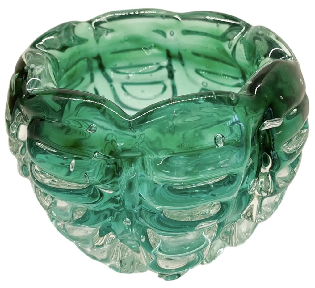 Cachepot em Murano Fioresi - Verde Folha  Verde Folha