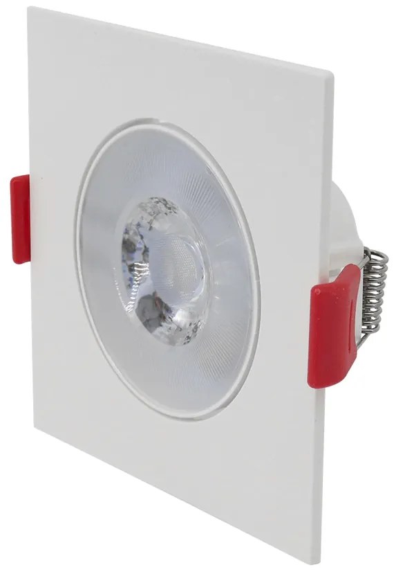 Spot De Embutir Quadrado 5W 6500K Led Bivolt 8,6X8,6X2,5Cm - Opus Eco...