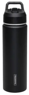 Garrafa Térmica Tramontina 650 ml Preta com Canudo