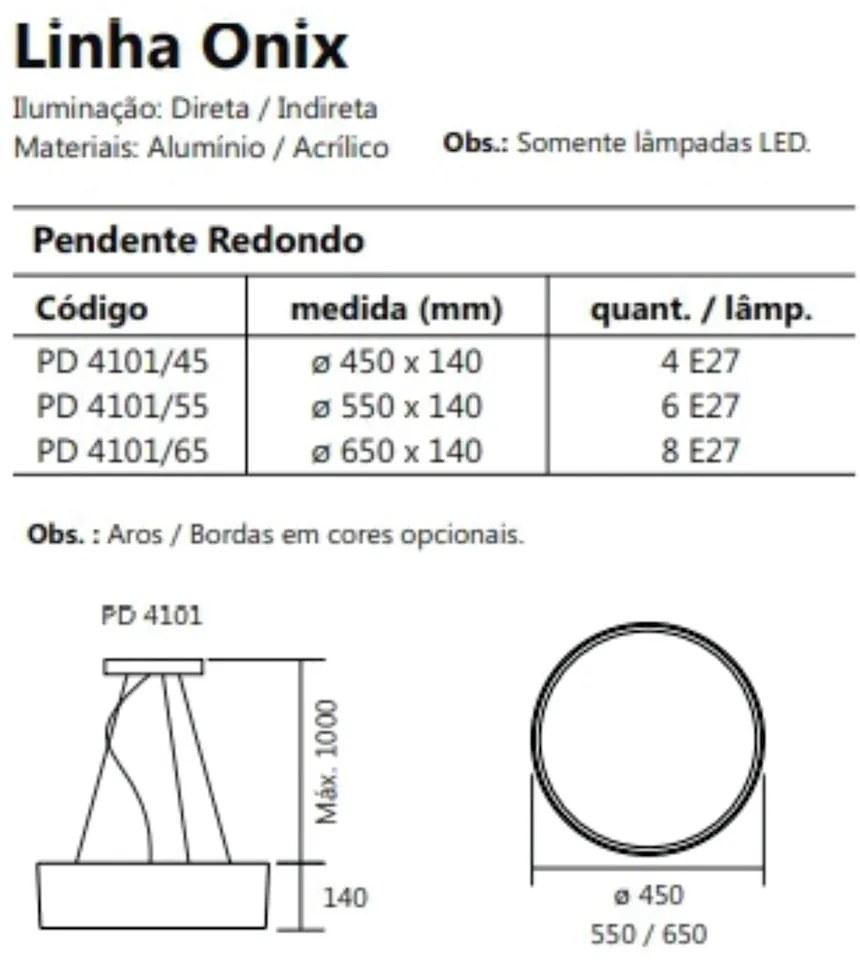 Pendente Redondo Onix Ø65X14Cm 8Xe27 Aro Recuado / Metal E Acrilico |... (MR-T - Marrom Texturizado, MR-T - Marrom Texturizado)